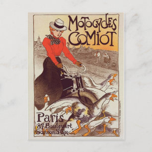 Postal Motocicletas Comiot - Paris Vintage Postcard