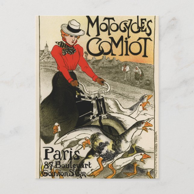 Postal Motocicletas de Comiot (Anverso)
