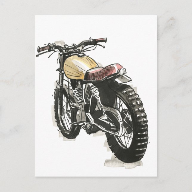 Postal Motocicletas en tinta III (Anverso)