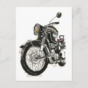 Postal Motocicletas en tinta IV