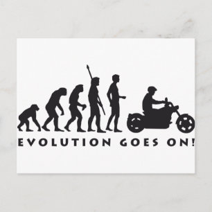 Postal motociclista de evolución