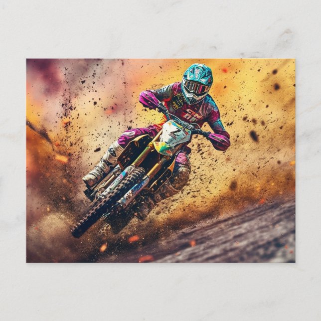 Postal Motocross (Anverso)