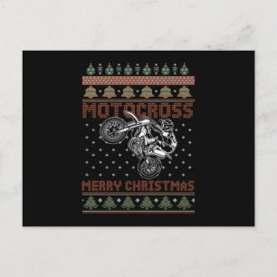 Postal Motocross Merry Christmas Biker Motorcycle Gift