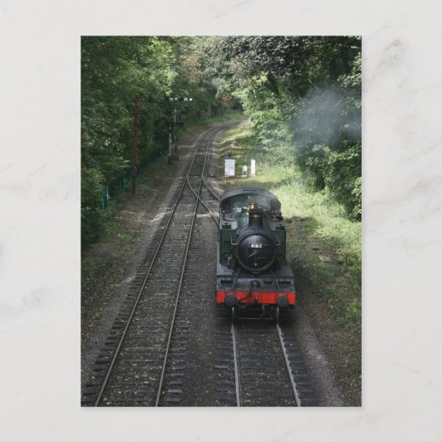 Postal Motor acercándose a la estación de Bishops Lydeard (Anverso)