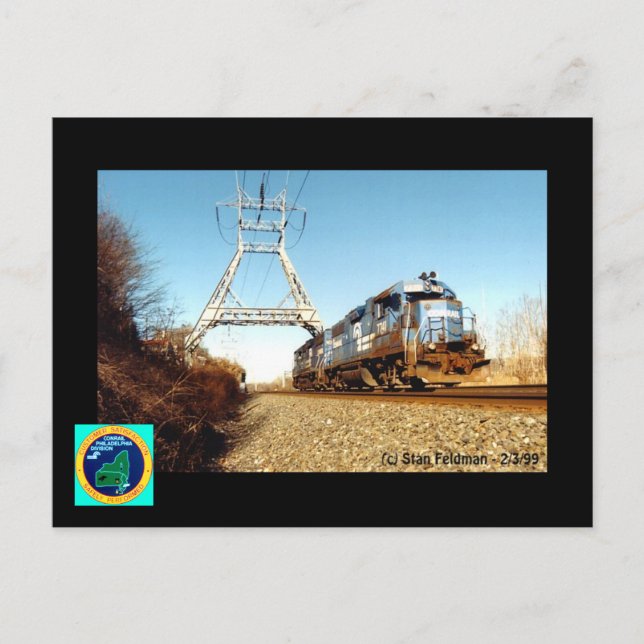 Postal Motor Conrail 7741 en Penna Pencoyd. (Anverso)