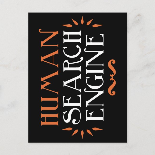 Postal Motor de búsqueda humano (Anverso)