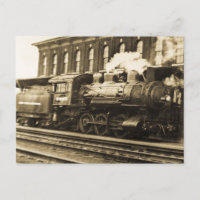 Motor de ferrocarril de vapor antiguo 6995