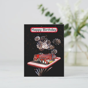 Postal Motor De Fuego Con Fuego,