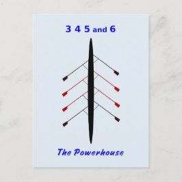 Postal Motor de la tripulación de remo