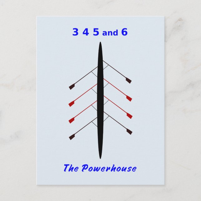 Postal Motor de la tripulación de remo (Anverso)
