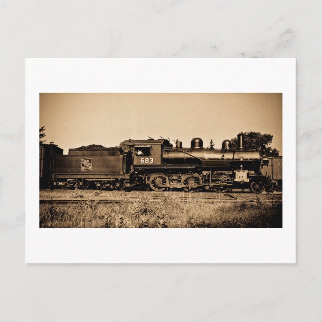 Postal Motor de locomotora GTW #683 en Bay City MI (Anverso)