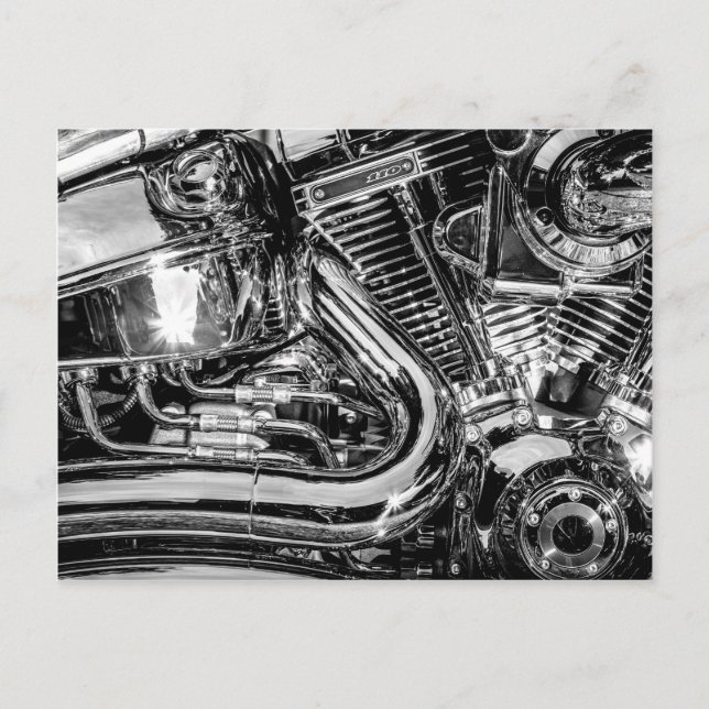 Postal Motor de moto brillante (Anverso)