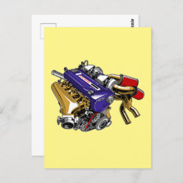 POSTAL MOTOR DE TURBO DE SEIS CICLINDRO JDM