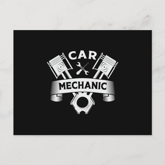 Postal Motor mecánico del coche Mechanic Car Funny Gift I (Anverso)