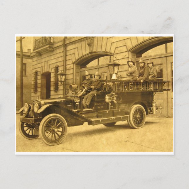 Postal Motor Nº 34 Vintage Fire Company (Anverso)