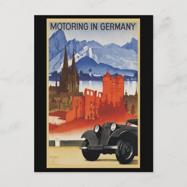 Postal Motores En Alemania (Anverso)