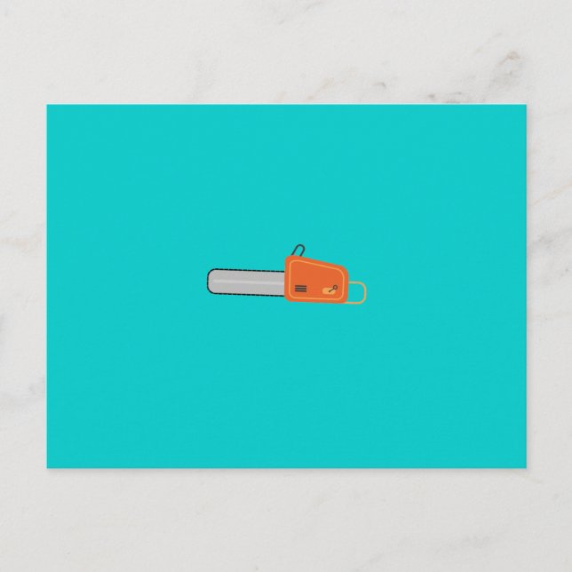 Postal motosierra (Anverso)