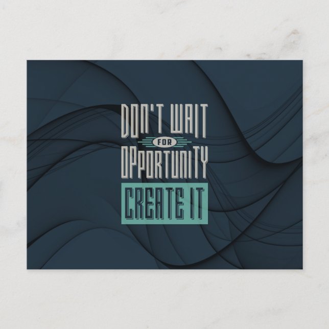 Postal Motovación - Oportunidad (Anverso)