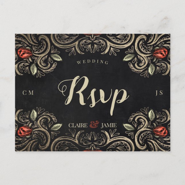Postal Mouline Rouge Dark y Moody Rsvp (Anverso)