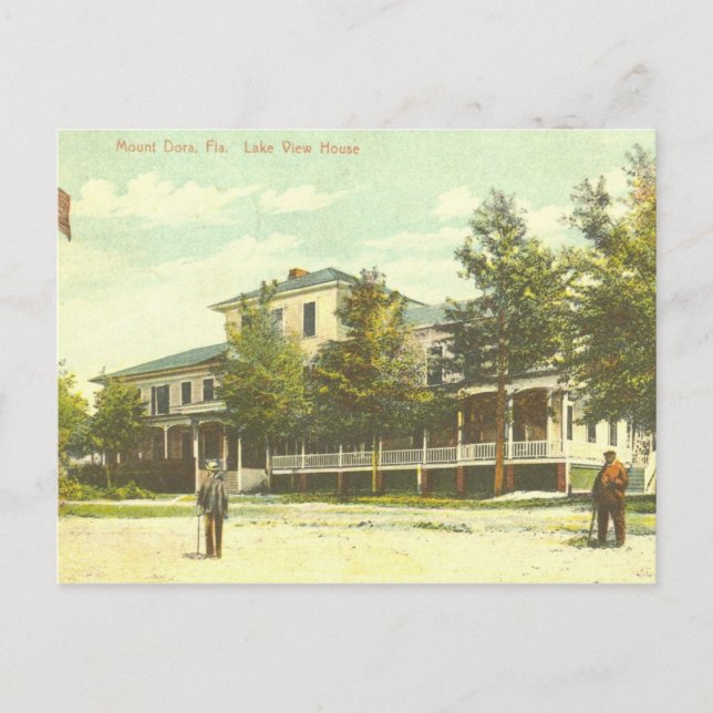 Postal MOUNT DORA, FL - Lake View House - 1907 (Anverso)