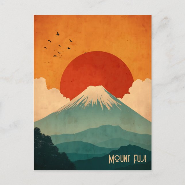 Postal Mount Fuji vintage (Anverso)