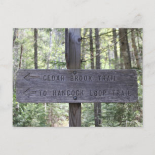 Postal Mount Hancock Rótulo de senderismo New Hampshire P