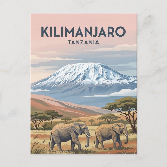 Postal Mount Kilimanjaro, Moshi, Kilimanjaro (Anverso)