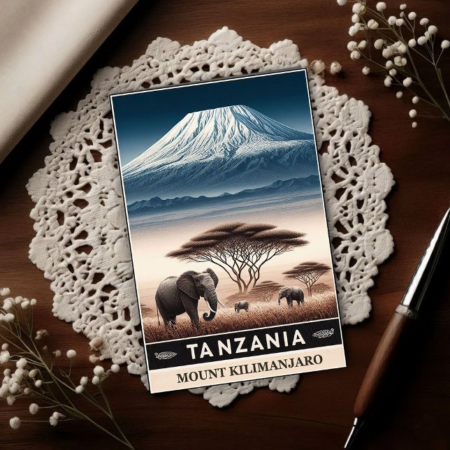 Postal Mount Kilimanjaro Safari – Vintage Tanzania Travel (Subido por el creador)