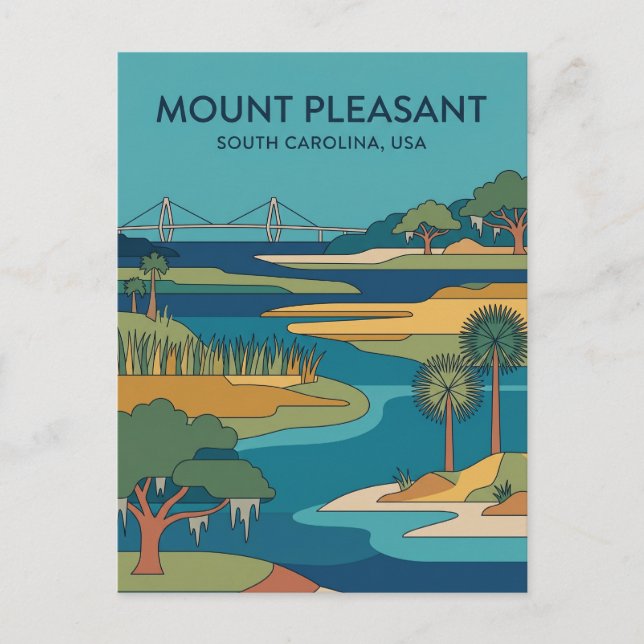 Postal Mount Pleasant, Carolina del Sur, EE. UU. EE. UU. (Anverso)