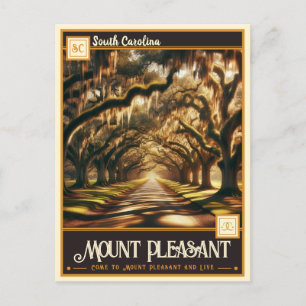 Postal Mount Pleasant, Carolina del Sur Vintage