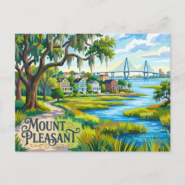 Postal Mount Pleasant EE. UU. (Anverso)