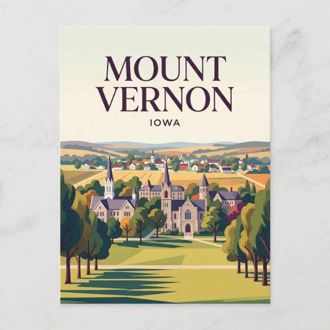 Postal Mount Vernon EE. UU. (Anverso)