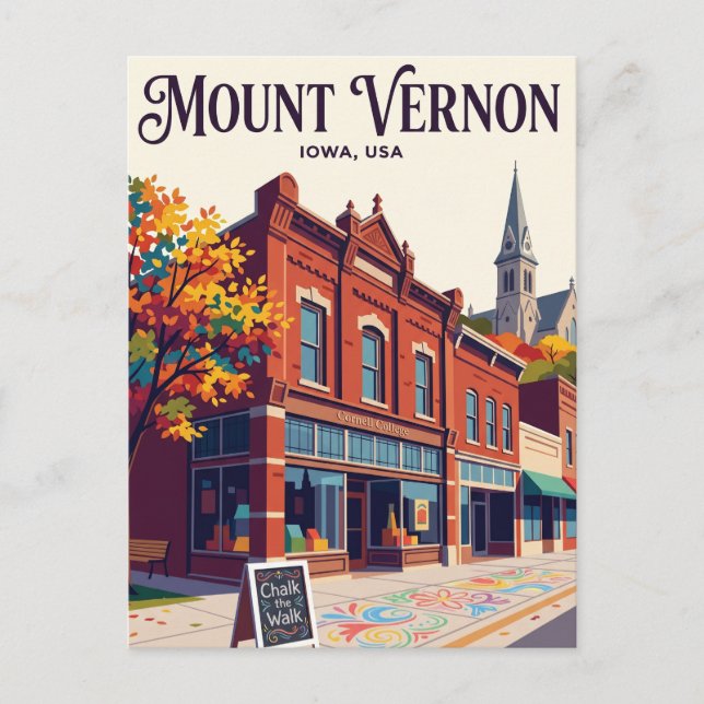 Postal Mount Vernon EE. UU. (Anverso)