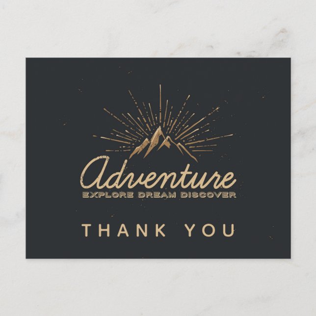Postal Mountain Adventure Rustic Gracias (Anverso)