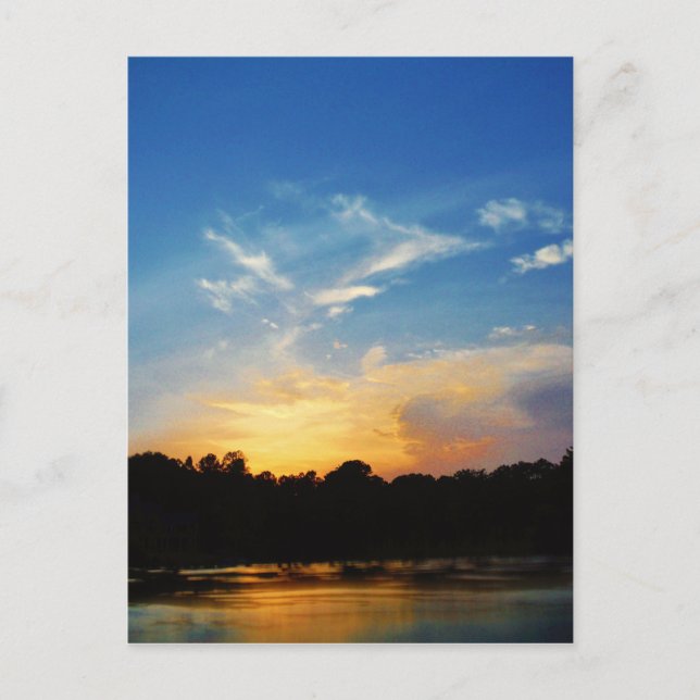 Postal Mountain Lake Sunset (Anverso)