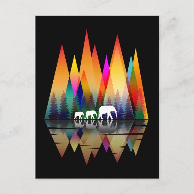 POSTAL MOUNTAIN RAINBOW ELEPHANT (Anverso)