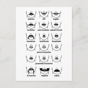 Postal Moustache Chart