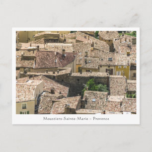 Postal Moustiers Sainte Marie