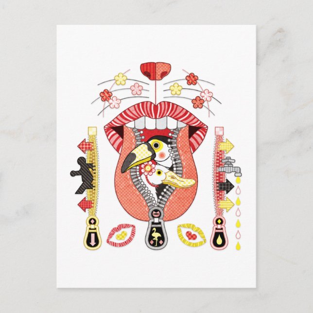 Postal Mouth zipper exit and entrance (Anverso)