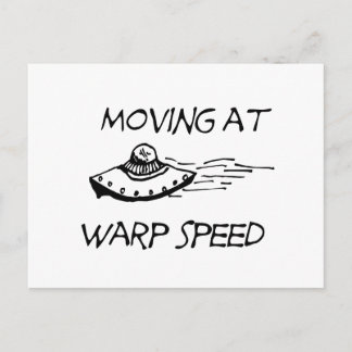 Postal Moviéndose A La Velocidad De La Warp