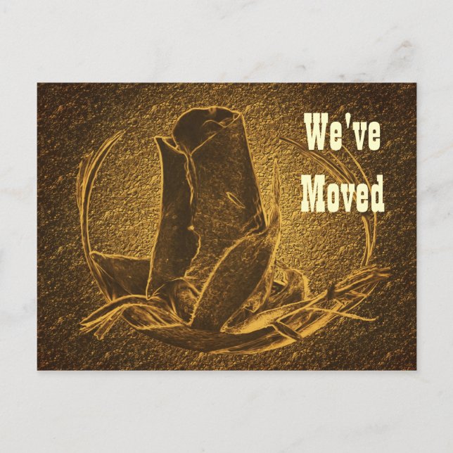 Postal móvil de dirección nueva de Rosebud (Anverso)