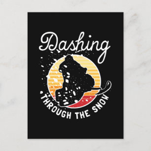 Postal Movilización De Nieve - Arrojando La Nieve