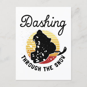 Postal Movilización De Nieve - Arrojando La Nieve