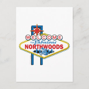 Postal Movilización de nieve/Bienvenidos a los bosques de