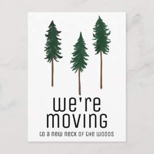Postal MOVIMIENTO DE Árboles Bosques PERSONALIZADO Minima