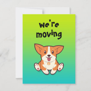 Postal movimiento de corgi