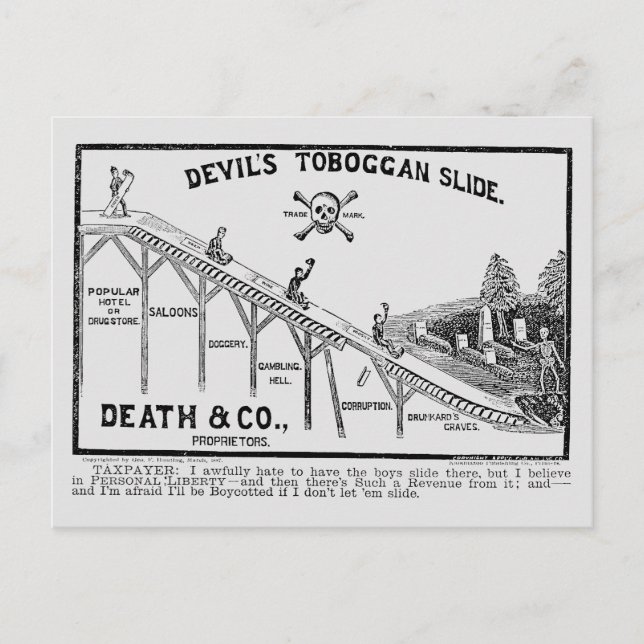 Postal Movimiento de la temperatura, 1887 (Anverso)