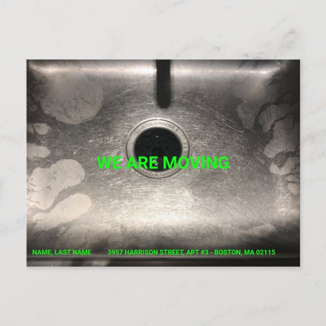 Postal Movimiento de personalizable, cambio de nombre, di (Anverso)