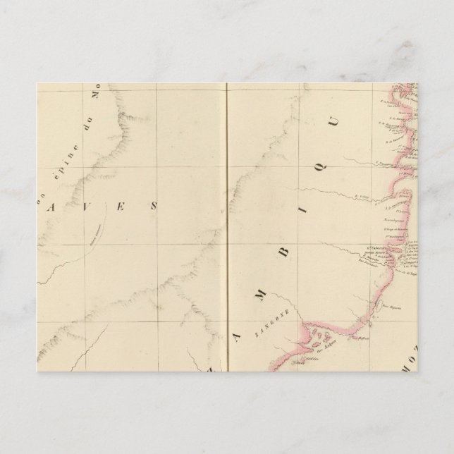 Postal Mozambique África 47 (Anverso)