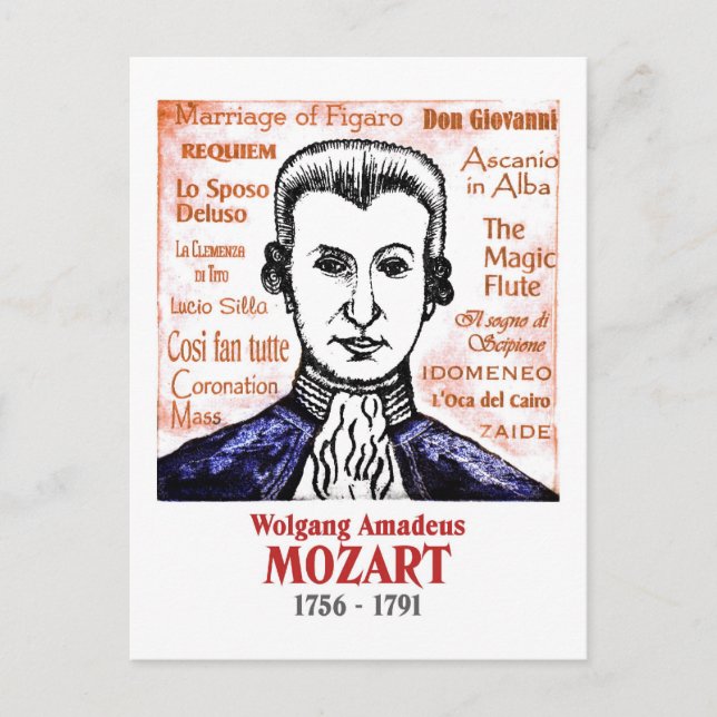 Postal Mozart (Anverso)